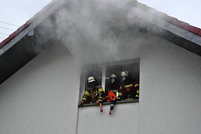 Bild 28: Gelungene und herausfordernde Probe der Feuerwehr Herrischried
