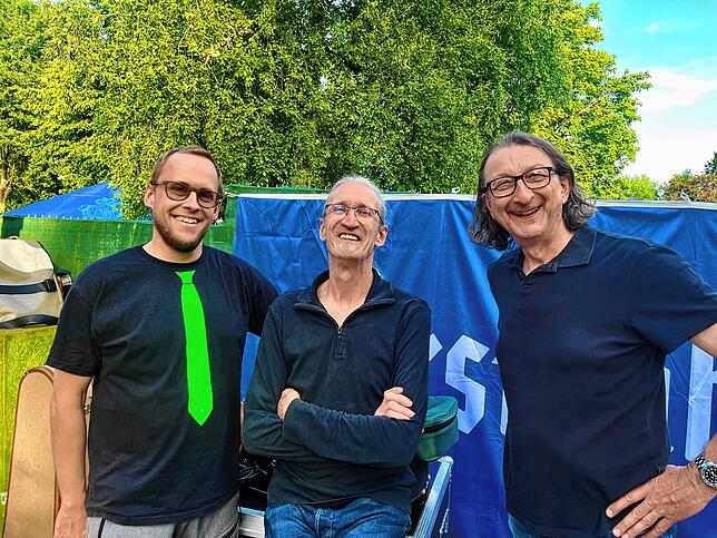 Bild 7: Zurück beim Publikum: Die Bregi House Band liefert ein fulminantes Comeback im Park