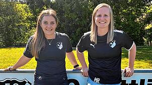 Neuer Schwung: Die neue sportliche Leiterin Svenja Stamm (links) und Mona Reichert als Spielertrainerin wollen die Fußballerinnen des FC ...