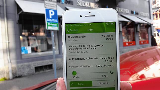 Bild 2: So funktioniert Parken ohne Münzen mit dem Handyparken: Ein Selbstversuch in sechs Schritten