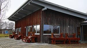 Das Haus Baden-Württemberg im Seepark Linzgau steht weiter leer. Auch der Kiosk wird diese Saison nicht betrieben.