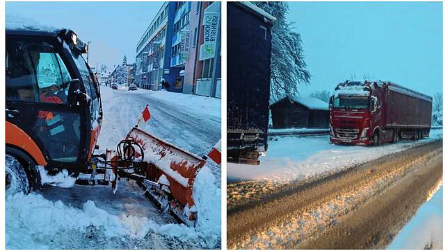 Winterdienst im Dauereinsatz, Verkehrschaos auf den Straßen: Der Schnee hat die Region auch am Freitag weiter fest im Griff.