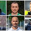 Die Trainer (oben von links:) Neno Rogosic, Michael Fink, Fabian Wilhelmsen, (unten von links) Bahadir Livgökmen, Seo Smajlovic und ...