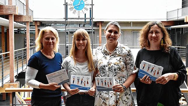 Cornelia Kunkis, Kreisrätin und Referentin der Seminarreihe, Hanna Vöhringer, Beauftragte für Chancengleichheit Villingen-Schwenningen, ...