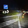 Eine Autofahrerin ist auf der A1 in der Autobahnausfahrt Aarau-West in die Kurvenanzeigen gekracht. Sie blieb unverletzt, aber der ...
