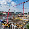 Auf gleicher Höhe: Im östlichen Bereich der Cano-Baustelle ist die Ebenerdigkeit erreicht.
