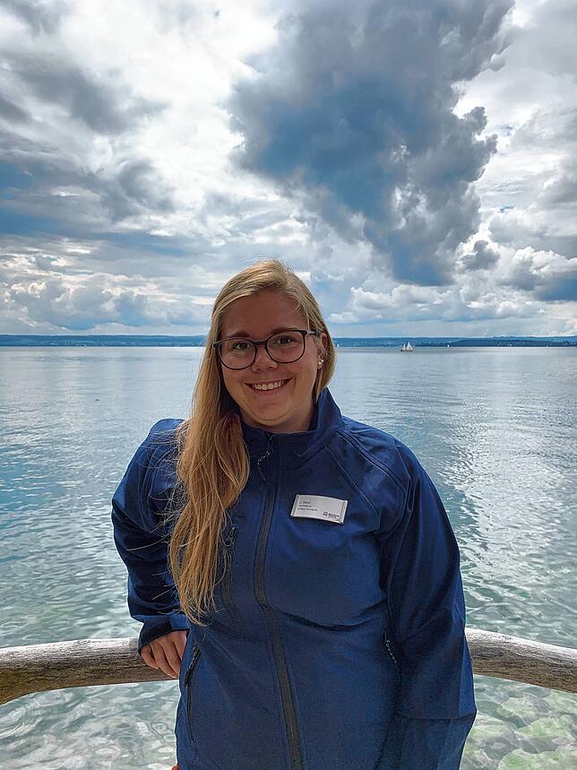 Laura Rank ist duale Studentin – sie arbeitet in der Meersburg-Therme und studiert an der DHBW in Ravensburg.