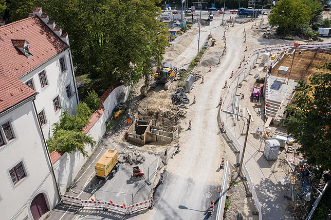 Bild 5: Wie laufen eigentlich die Arbeiten auf der Baustelle am Sternenplatz?