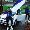 Mit einer ausgefallenen Idee möchte der FC Radolfzell den Gastronomen in Radolfzell helfen: Moritz Hlavacek (links) und Alex Stricker ...