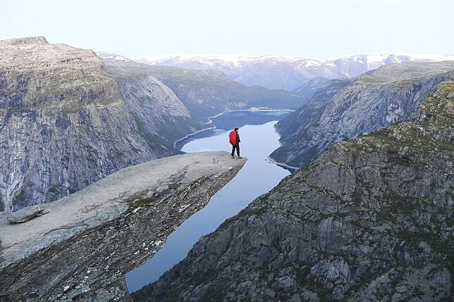 Der Ringedalsvatnet-See in Norwegen: Auch die Trolltunga in Norwegen ist ein Instagram-Ort: Über 110.000 Beiträge findet man unter ...