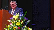 Andreas Brand, Oberbürgermeister und Aufsichtsratsvorsitzender des Medizin Campus Bodensee, beim Neujahrsempfang.