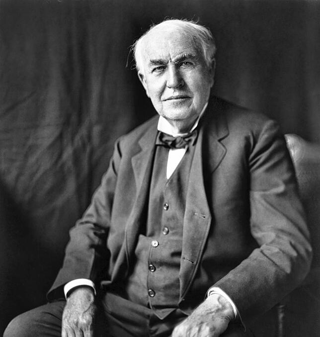 Thomas Edison in einem Porträt von 1922.