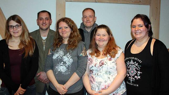 Vorstand der Wutachhexen von links: Tina Girleit, Patrick Kaupp, Corinna Ehlert, Sebastian Ehlert, Julia Kaupp, Melanie Hennig.
