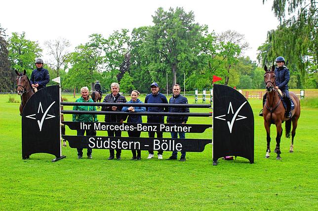 Sie freuen sich auf das Donaueschinger Reitturnier: Niklas Krieg (von links), Andreas Krieg, Frank Rothenberger, Ulrike Steeb, Heiko ...
