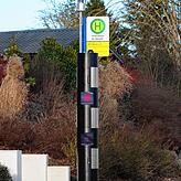 Der Standort an der Bushaltestelle soll die Verkehrssicherheit verbessern.