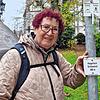 Gerlinde Kretschmann, Ehefrau von Winfried Kretschmann, organisiert Ausflüge beim Schwäbischen Albverein – hier in Haigerloch im ...