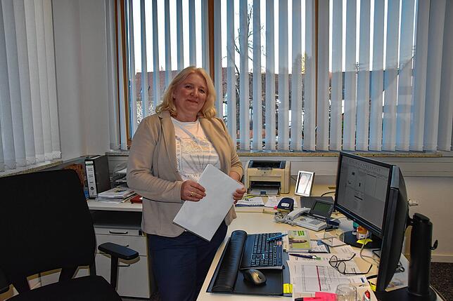 Kämmerin Lilli Meineke in ihrem Büro.