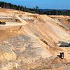 An der Ortskante von Ablach wird seit vielen Jahren Kies abgebaut und die Grube hat beeindruckende Dimensionen erreicht