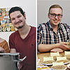 Bild links: Franziska Wieden und Lukas Kromer, beide 22 Jahre alt, brauen in ihrer Wohnung in Obereschach gerne eigene ...