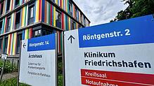 Das Ärztehaus auf dem Medizin Campus des Klinikums Friedrichshafen. Hier ist im zweiten Obergeschoss das Medizinische Versorgungszentrum ...