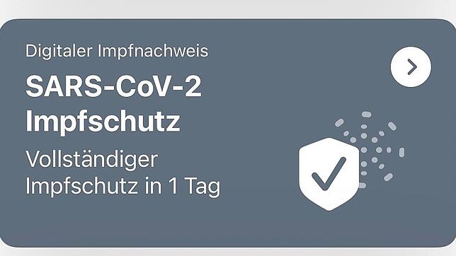 So sieht das Impfzertifikat in der Corona-Warn-App aus. Termine im Impfzentrum des Schwarzwald-Baar-Kreises kann man online oder ...