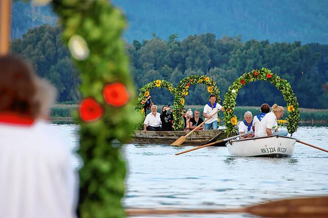 Bild 20: Pilgerfahrt über den See: Bilder von der Mooser Wasserprozession