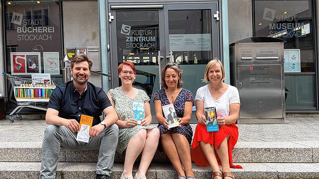 Julian Windmöller (von links), Katharina Riedle, Corinna Bruggaier und Gabriele Gietz freuen sich auf die Zusammenarbeit im neuen Kulturamt.