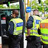Kontrollen der Bundespolizei an der Schweizer Grenze: Besonders regelmäßig überprüfen die Beamten Reisebusse, weil diese häufig von ...