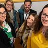 Von links: Nicole Markhardt, Vorsitzende des Bezirks 3, Brigitte Russ, Vizepräsidentin des Blasmusikverbands Hochrhein, Florian Grießer, ...