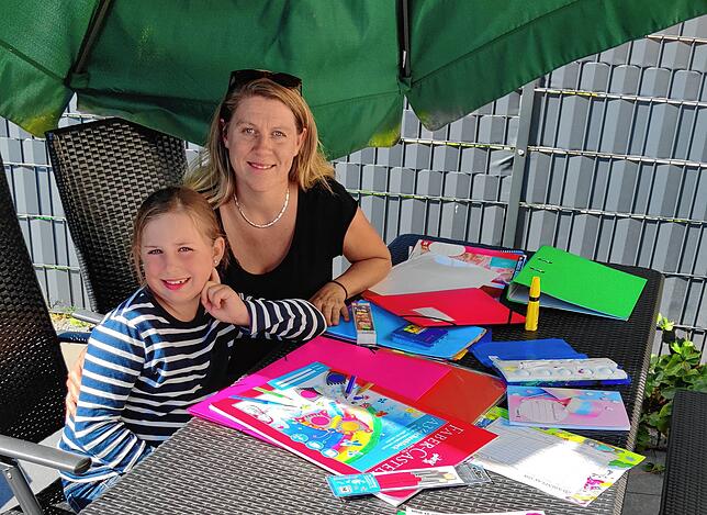 Karina (8) und Angelika Landerer aus VS-Marbach.