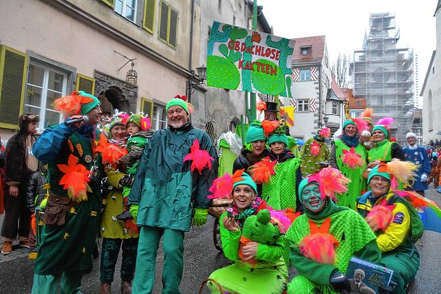 Bild 13: Von Goldeseln, Waldrappen und Fliegenden Teppichen: Die schönsten Bilder der Überlinger Sonntagsumzüge aus den vergangenen Jahren