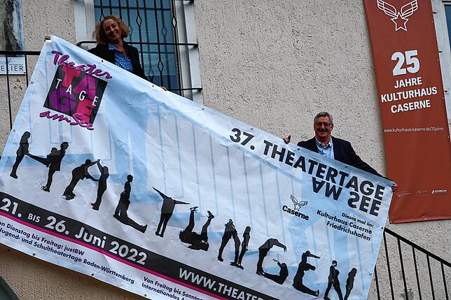 Die 37. Theatertage am See finden im Kulturhaus Caserne statt. Britta Lutz und Claudius Beck freuen sich auf die Veranstaltungen.