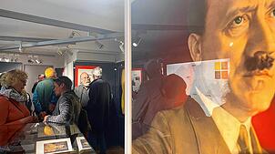 Im Stadtmuseum gibt es zirka 200 Objekte zur Zeit Radolfzells während des NS-Regimes zu sehen. Ein übergroßes Porträt des Diktators und ...