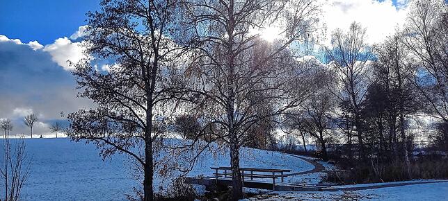 Winterwunderland bei Sunthausen: Bis 6. Dezember soll die Winterperiode anhalten – vielleicht auch länger.