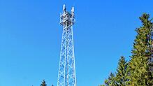 Noch kein Sendebetrieb: Dieser Funkmast steht im Wald oberhalb des Meßkircher Ortsteils Buffenhofen.