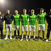 Die Furtwanger Verantwortlichen mit den Winter-Neuzugängen (von links): Pietro Morreale (Trainer), Jakob Prezer (Team Spielausschuss), ...