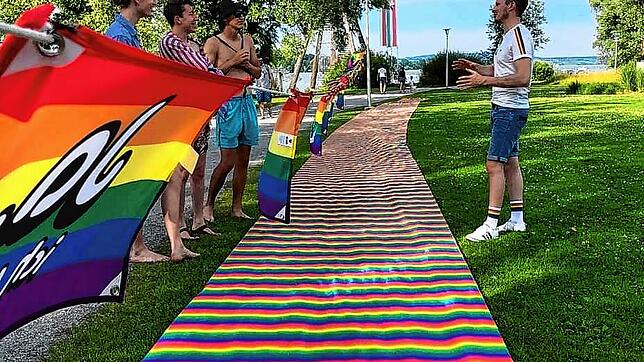 Das Abstimmungspicknick von Queer Thurgau am 27. Juni im Kreuzlinger Seeburgpark, bei der sich die Organisation für ein Ja zum ...