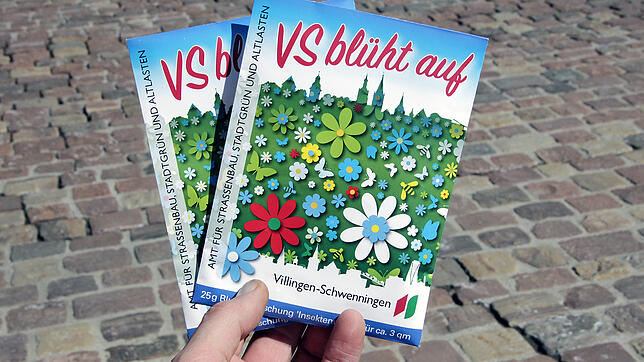 Bild : Der SÜDKURIER testet die neue VS-Blumenmischung
