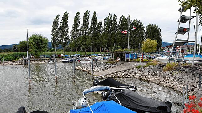Niedrigwasser Moos am Hafen 2022 Bild: Oliver Hanser