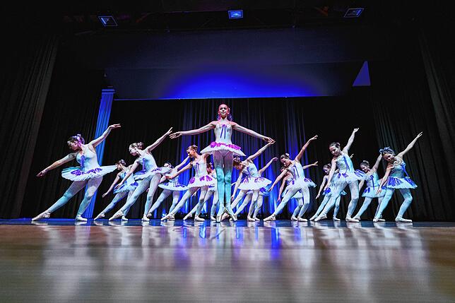 Klassisches Ballett der Ballettschule Küssaberg.