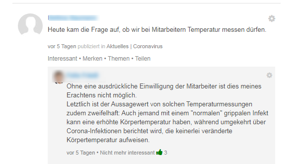 Anonymisierte Original-Protokolle von Chats zwischen Firmenverantwortlichen und Mitarbeitern einer Corona-Task-Force des Verbands WVIB. ...