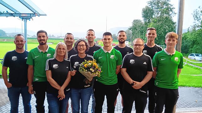 Der Vorstand (v.l.): Tim Frey (Vize), Philipp Stark (Beisitzer), Tanja Schneider (Kasse), Alexander Ziegler (Beisitzer), Carola Wagner ...