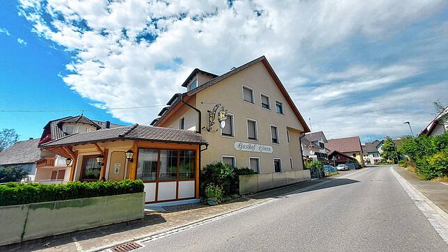 Der Gasthof Löwen in Raisthaslach, ein paar Kilometer von der Kernstadt entfernt. Hier gibt es gehobene gutbürgerliche Küche.