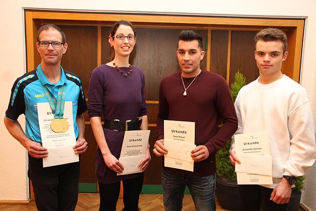 Christian Weißenberger, Diana Reinschmidt, Rasul Rasuli und Alexander Salescu.