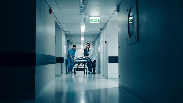 Im Notfall zählt jede Minute. Doch bei hohem Patientenaufkommen stoßen manche Krankenhäuser an ihre Grenzen. Symbolbild: Gorodenkoff – ...