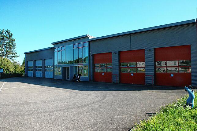 Das neue Gerätehaus der Büsinger Feuerwehr.