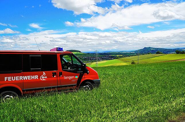 Bild 11: Bilder der Waldbrandübung der Feuerwehr Tengen