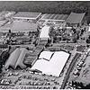 Das Messegelände 1993 noch ohne die Halle 10 – das heutige Bodenseecenter.