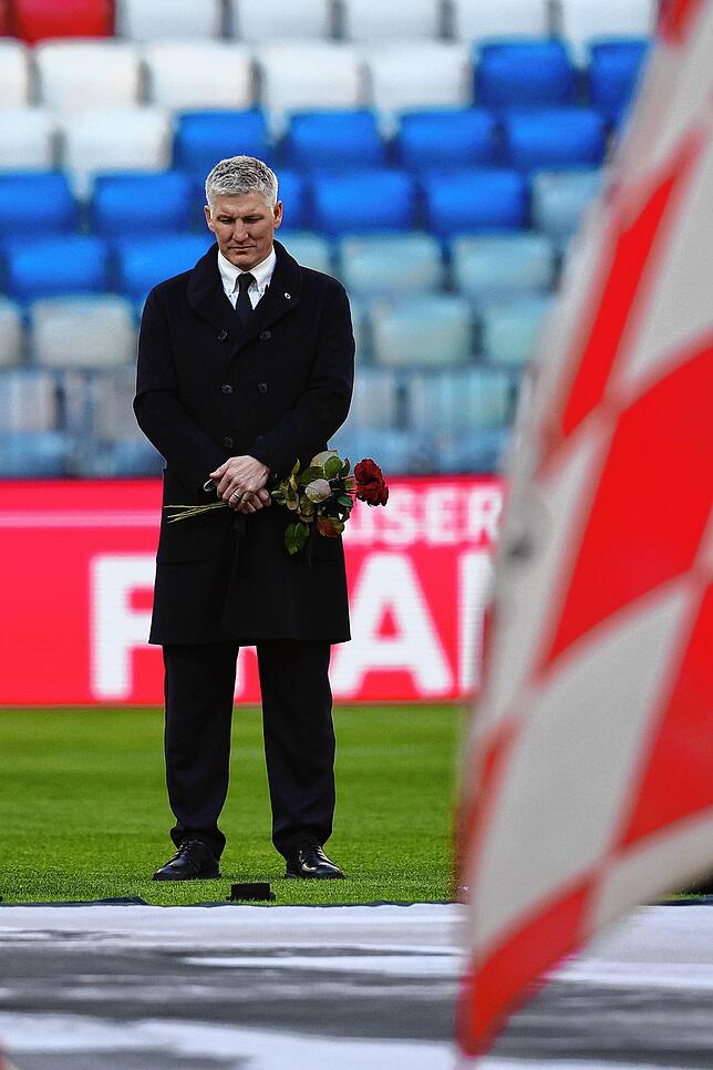 WM-Kapitän Bastian Schweinsteiger auf dem Rasen.