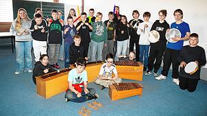 Mit Begeisterung nutzen die Schüler aller Klassen der Dom-Clemente-Schule in Schonach ihre Orff-Instrumente im Musikunterricht.